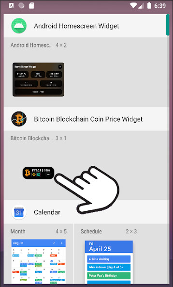 Emulate Bitcoin Blockchain Coin Widget from MyAndroid or run Bitcoin Blockchain Coin Widget using MyAndroid