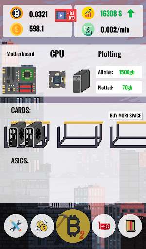 Run android online APK Bitcoin Clicker Miner Tycoon 2 from MyAndroid or emulate Bitcoin Clicker Miner Tycoon 2 using MyAndroid