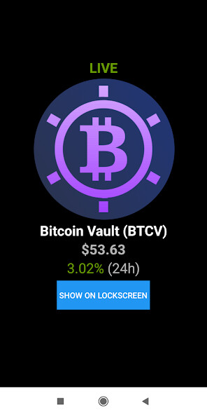 Run android online APK Bitcoin Vault Price from MyAndroid or emulate Bitcoin Vault Price using MyAndroid