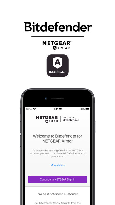 Emulate iPhone app Bitdefender for NETGEAR Armor using MyAndroid