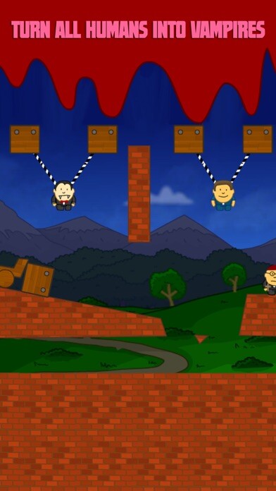 Emulate iPhone app Bite - A Physics Based Puzzle Game with Vampires, Priests and Humans using MyAndroid Emulate iPhone app Bite - A Physics Based Puzzle Game with Vampires, Priests and Humans using MyAndroid
