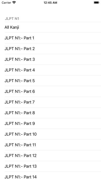 Emulate iPhone app BiteSize Kanji JLPT Flashcards using MyAndroid Emulate iPhone app BiteSize Kanji JLPT Flashcards using MyAndroid