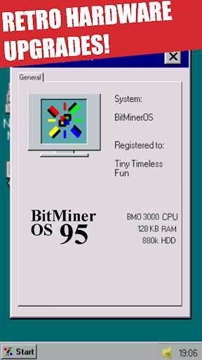 Run android online APK BitMiner95 Retro Clicker Game from MyAndroid or emulate BitMiner95 Retro Clicker Game using MyAndroid