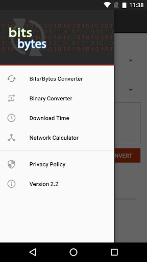 Run android online APK Bits Bytes Binary Converter - Network Tools from MyAndroid or emulate Bits Bytes Binary Converter - Network Tools using MyAndroid Run android online APK Bits Bytes Binary Converter - Network Tools from MyAndroid or emulate Bits Bytes Binary Converter - Network Tools using MyAndroid