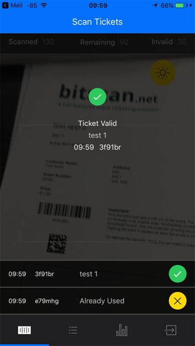 Emulate iPhone app Bitscan.net - entrance manager using MyAndroid Emulate iPhone app Bitscan.net - entrance manager using MyAndroid