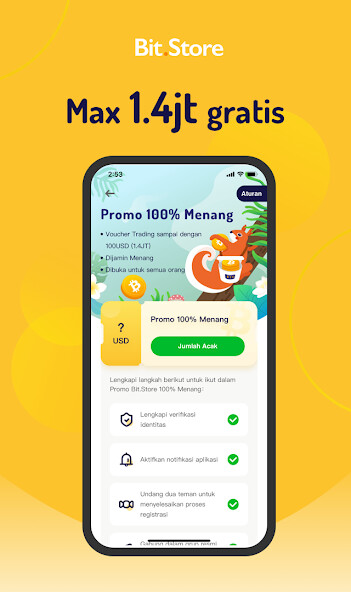 Run android online APK Bit.Store - Klaim max 1.4jt from MyAndroid or emulate Bit.Store - Klaim max 1.4jt using MyAndroid