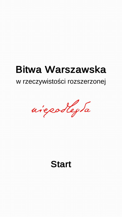 Emulate iPhone app Bitwa Warszawska AR using MyAndroid