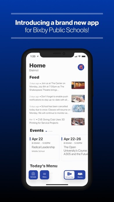 Emulate iPhone app Bixby Public Schools, OK using MyAndroid