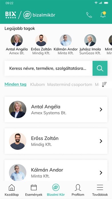 Emulate iPhone app Bizalmi Kör using MyAndroid