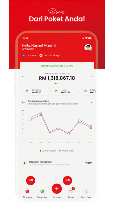 Emulate iPhone app BIZAPP X using MyAndroid