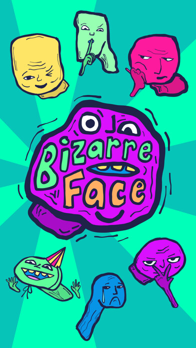 Emulate iPhone app Bizarre Face Stickers using MyAndroid