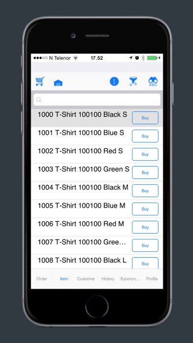 Emulate iPhone app bizClick mobile sales using MyAndroid Emulate iPhone app bizClick mobile sales using MyAndroid