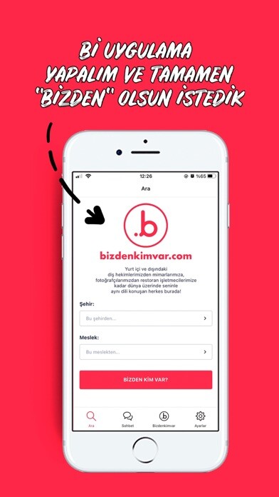 Emulate iPhone app Bizdenkimvar? using MyAndroid