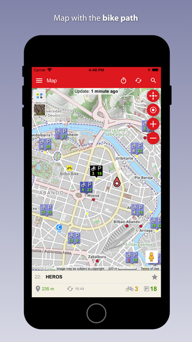 Emulate iPhone app BiziBilbao using MyAndroid