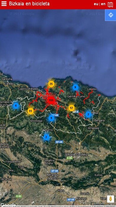 Emulate iPhone app Bizkaia en bicicleta using MyAndroid Emulate iPhone app Bizkaia en bicicleta using MyAndroid