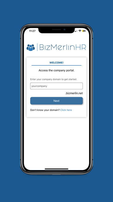 Emulate iPhone app BizMerlinHR using MyAndroid