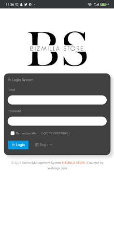 Run android online APK Bizmilla Store System from MyAndroid or emulate Bizmilla Store System using MyAndroid
