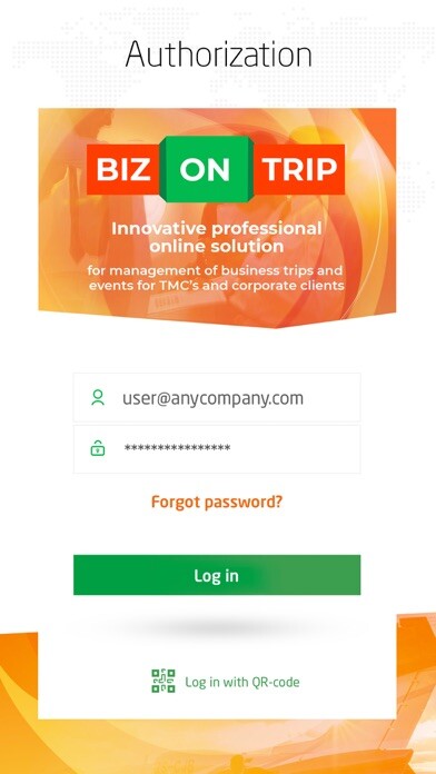 Emulate iPhone app BizOnTrip using MyAndroid