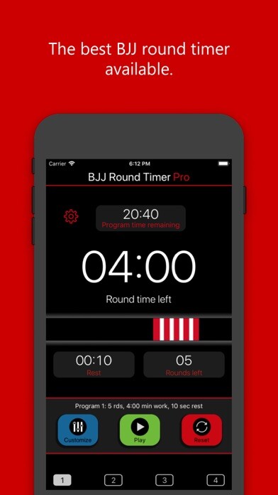 Emulate iPhone app BJJ Round Timer Pro using MyAndroid Emulate iPhone app BJJ Round Timer Pro using MyAndroid