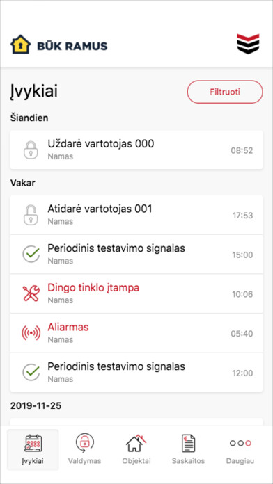 Emulate iPhone app Būk ramus using MyAndroid