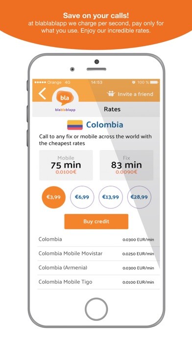 Emulate iPhone app Blablablapp cheap calls using MyAndroid