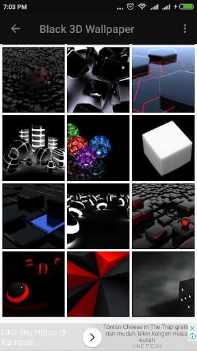 Run android online APK Black 3D Wallpaper from MyAndroid or emulate Black 3D Wallpaper using MyAndroid