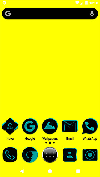 Run android online APK Black and Cyan Icon Pack from MyAndroid or emulate Black and Cyan Icon Pack using MyAndroid