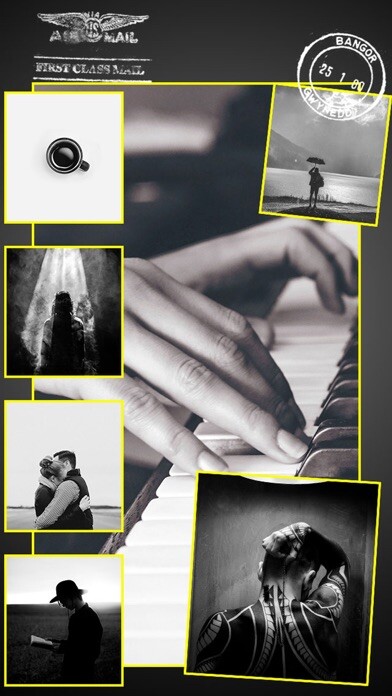 Emulate iPhone app Black and White - Ecard Maker using MyAndroid Emulate iPhone app Black and White - Ecard Maker using MyAndroid