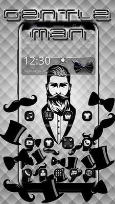 Emulate Android APK Black And White Gentleman Gravity Theme Emulate Android APK Black And White Gentleman Gravity Theme