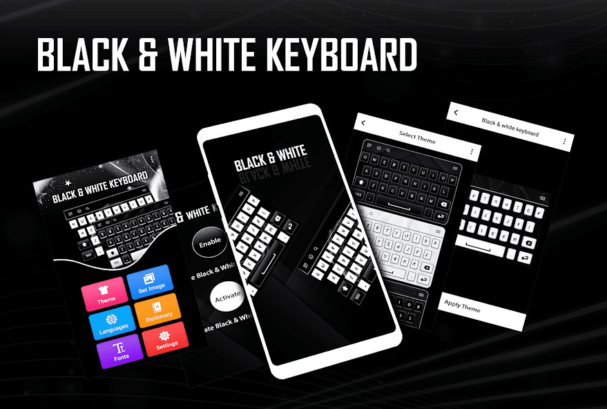 Emulate Android APK Black and White Keyboard Emulate Android APK Black and White Keyboard