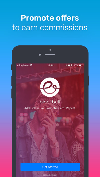 Emulate iPhone app Blackbell Promote using MyAndroid