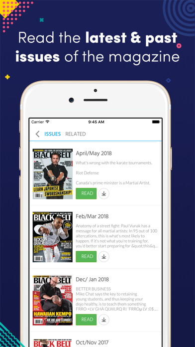 Emulate iPhone app Black Belt (Magazine) using MyAndroid Emulate iPhone app Black Belt (Magazine) using MyAndroid