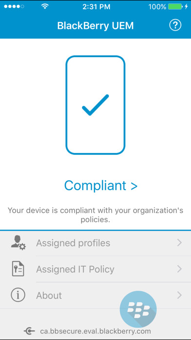 Emulate iPhone app BlackBerry UEM Client using MyAndroid Emulate iPhone app BlackBerry UEM Client using MyAndroid