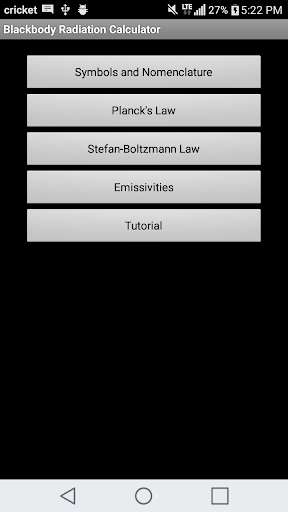 Run android online APK Blackbody Radiation Calculator from MyAndroid or emulate Blackbody Radiation Calculator using MyAndroid Run android online APK Blackbody Radiation Calculator from MyAndroid or emulate Blackbody Radiation Calculator using MyAndroid