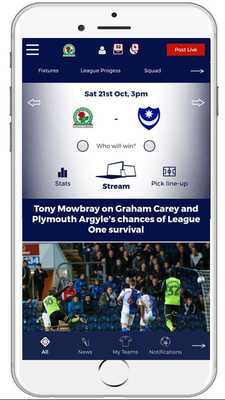 Emulate Android APK Blackburn Rovers Football App