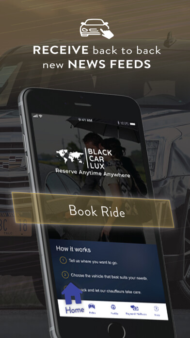 Emulate iPhone app BlackCarLux Chauffeur Services using MyAndroid Emulate iPhone app BlackCarLux Chauffeur Services using MyAndroid