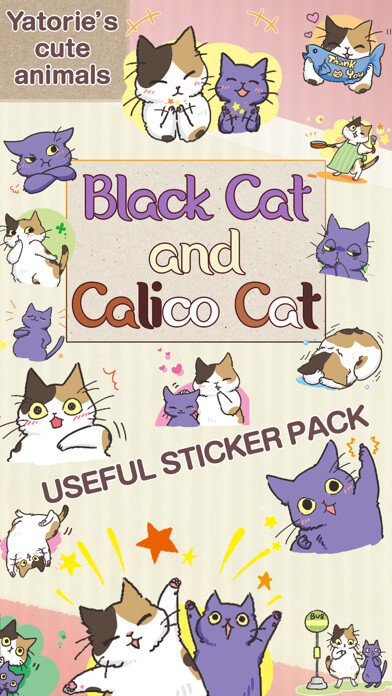 Emulate iPhone app Black Cat and Calico Cat using MyAndroid
