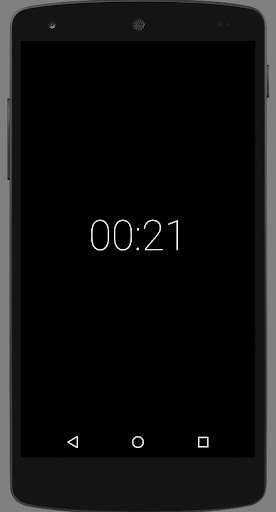 Emulate Android APK Black Chronometer