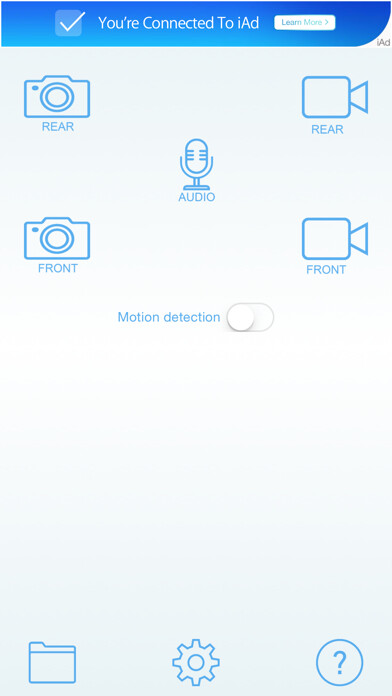 Emulate iPhone app Black Eye - Motion Detector using MyAndroid Emulate iPhone app Black Eye - Motion Detector using MyAndroid