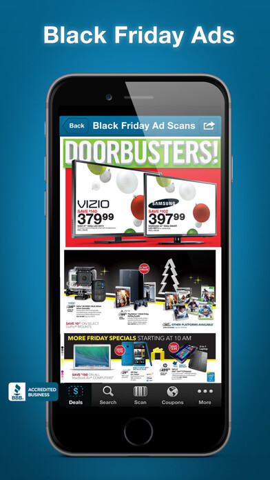 Emulate iPhone app Black Friday 2023 Ads, Deals using MyAndroid