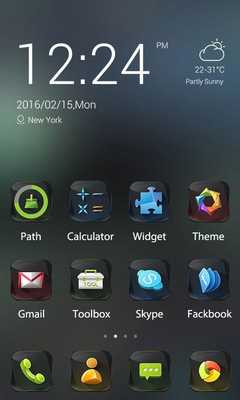 Emulate Android APK Black Gem Theme -ZERO Launcher Emulate Android APK Black Gem Theme -ZERO Launcher