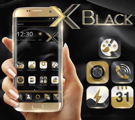 Emulate Android APK Black Gold Business Launcher Emulate Android APK Black Gold Business Launcher