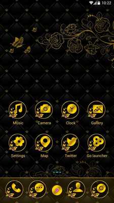 Emulate Android APK Black Gold Go Launcher Theme Emulate Android APK Black Gold Go Launcher Theme