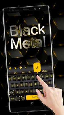 Emulate Android APK Black Gold Metal Keyboard