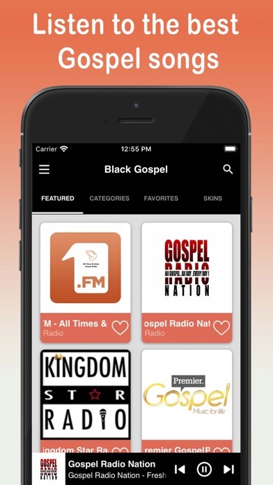 Emulate iPhone app Black Gospel Music - Worship using MyAndroid