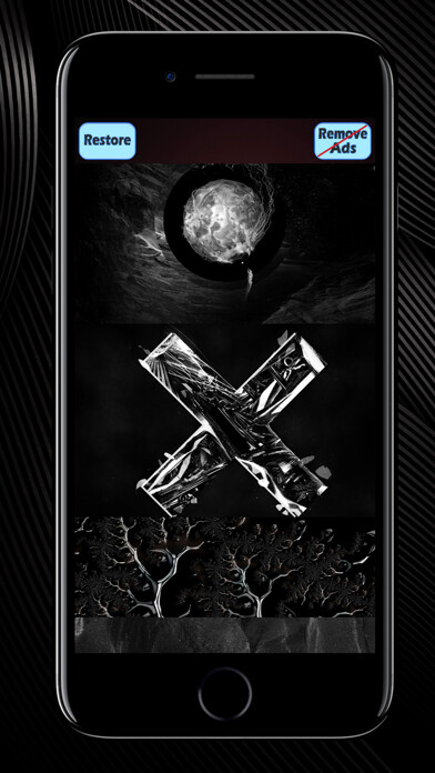 Emulate iPhone app Black HD Custom Wallpapers using MyAndroid