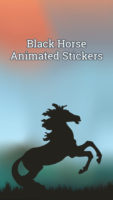 Emulate iPhone app Black Horse Cowboy Stickers using MyAndroid Emulate iPhone app Black Horse Cowboy Stickers using MyAndroid
