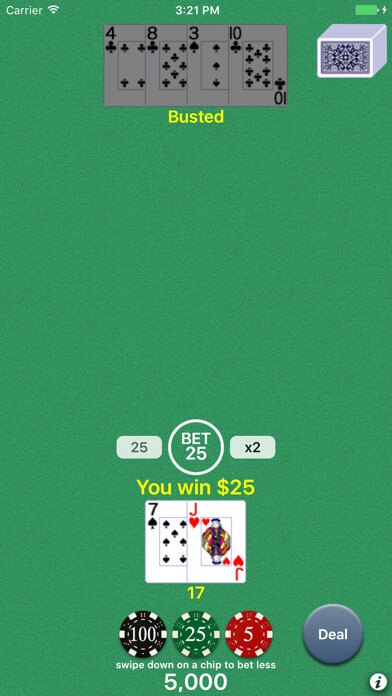 Emulate iPhone app Blackjack 21 Classic using MyAndroid Emulate iPhone app Blackjack 21 Classic using MyAndroid