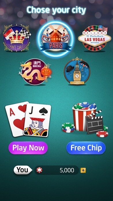 Emulate iPhone app Blackjack 777 Offline using MyAndroid