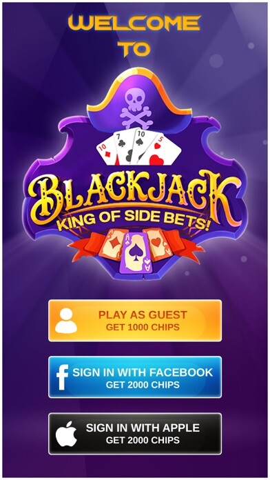 Emulate iPhone app Blackjack King of Side Bets using MyAndroid